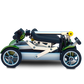 EV Rider Gypsy 2 Folding Mobility Scooter in Green Folded