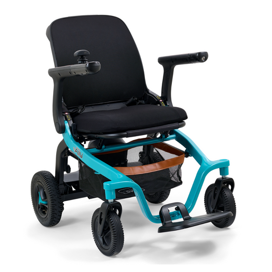 Golden Ally Folding Power Wheelchair by Golden Technologies in Teal