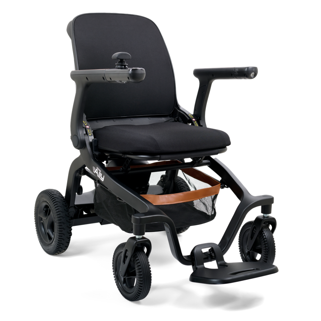 Golden Ally Folding Power Wheelchair by Golden Technologies in Black