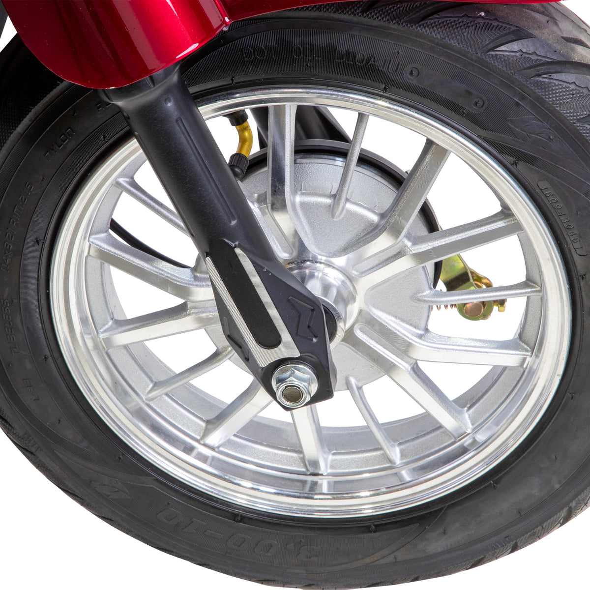 Bespoke Legacy 3-Wheel All-Terrain Recreational Mobility Scooter Front Tire