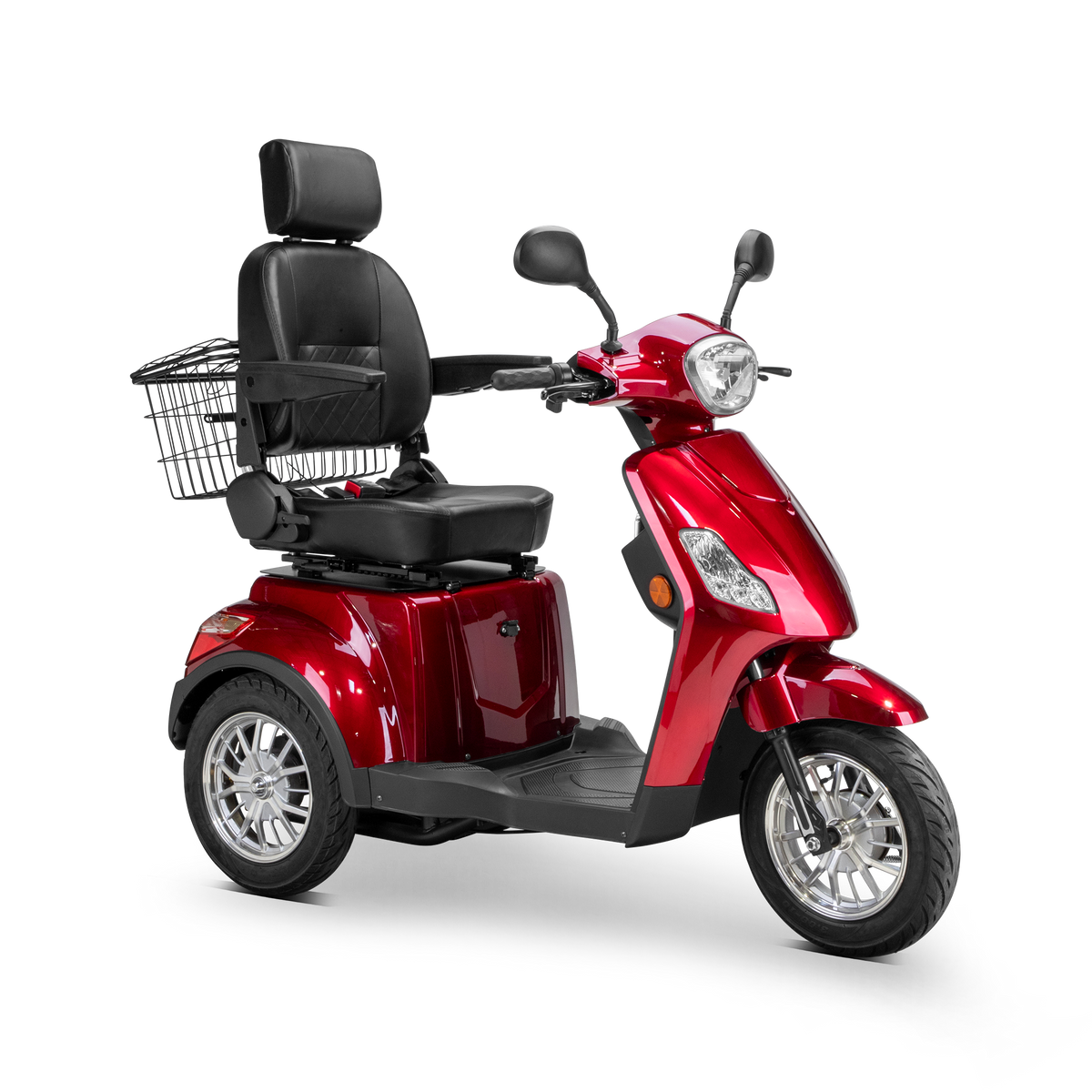 Bespoke Legacy 3-Wheel All-Terrain Recreational Mobility Scooter in Red