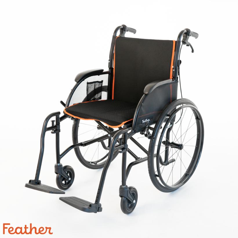 Feather Chair - World's Lightest Manual Wheelchair Close Up