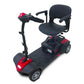 EV Rider MiniRider Lite red mobility scooter on a white background