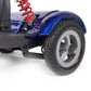 Monarch Mobility Genie Auto Folding Mobility Scooter in Blue Tires and Shocks
