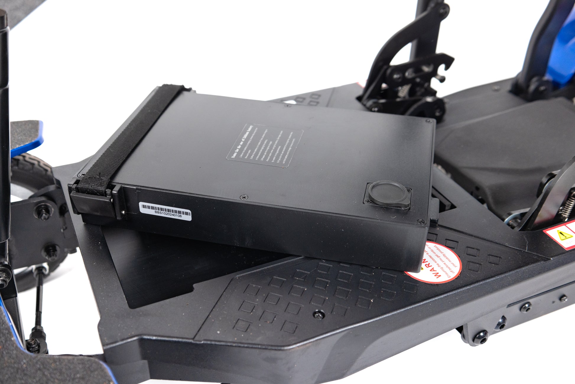 Monarch Mobility Genie Auto Folding Mobility Scooter in Blue Battery