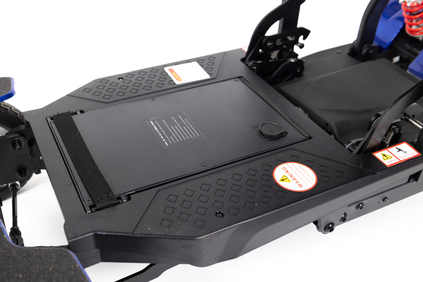 Monarch Mobility Genie Auto Folding Mobility Scooter in Blue Battery Installed