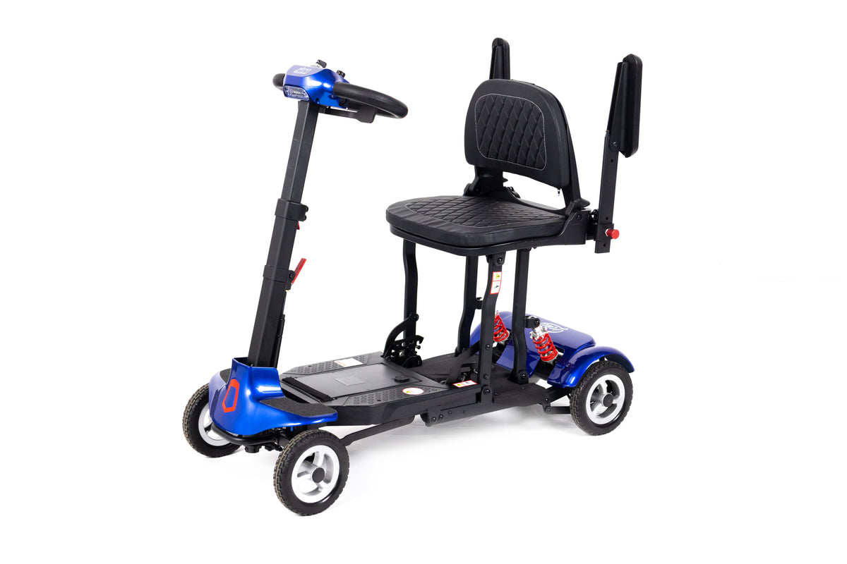 Monarch Mobility Genie Auto Folding Mobility Scooter in Blue