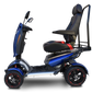 EV Rider Vita Monster Heavy-Duty Mobility Scooter in Blue Side View