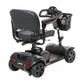 Drive Medical Phoenix LT 4-Wheel Scooter in grey Back View