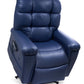Golden Technologies PR519 Cloud Supreme Lift Chair in Night Navy Brisa Lifted