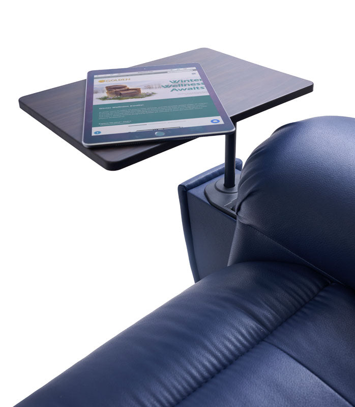 Golden Technologies PR519 Cloud Supreme Lift Chair in Night Navy Brisa with Table