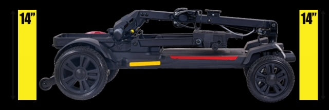 Buzzaround CarryOn HD GB220 Mobility Scooter by Golden Technologies Folded Flat