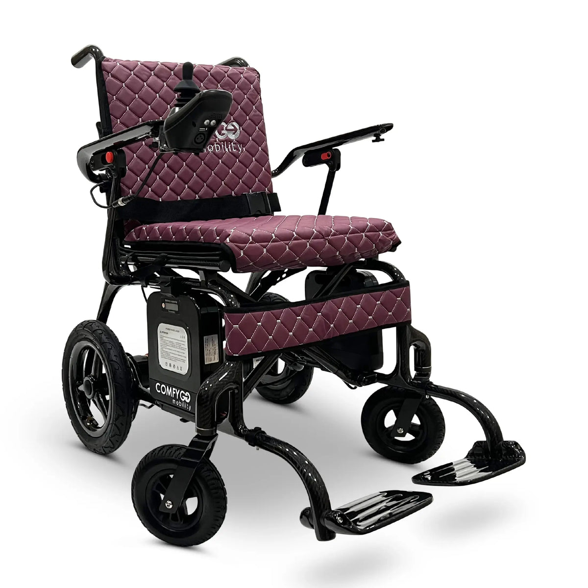 ComfyGo Phoenix Carbon Fiber Electric Wheelchair - 29 lbs Frame: Lightweight, Long-Range, Airline Approved