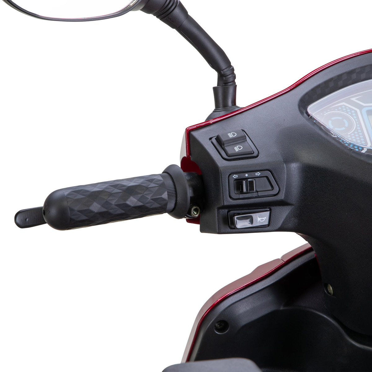 Bespoke Prestige All-Terrain Recreational Mobility Scooter Left Handlebar