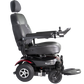 Merits Health Regal Power Wheelchair in Red Side View