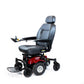 Shoprider 6Runner 14 with red base and gray seat on a white background