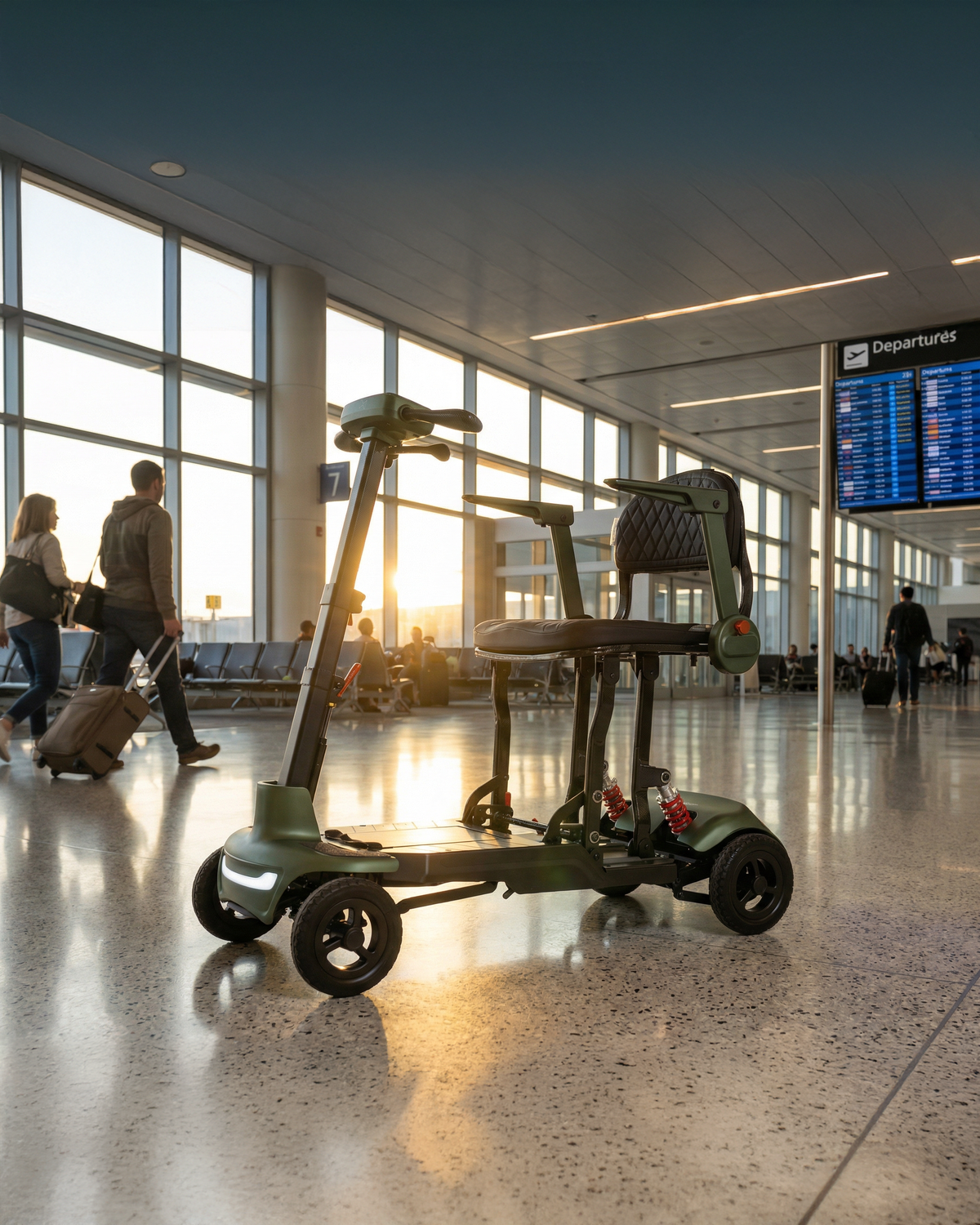 Monarch Mobility Smarti Plus in Green in Airport