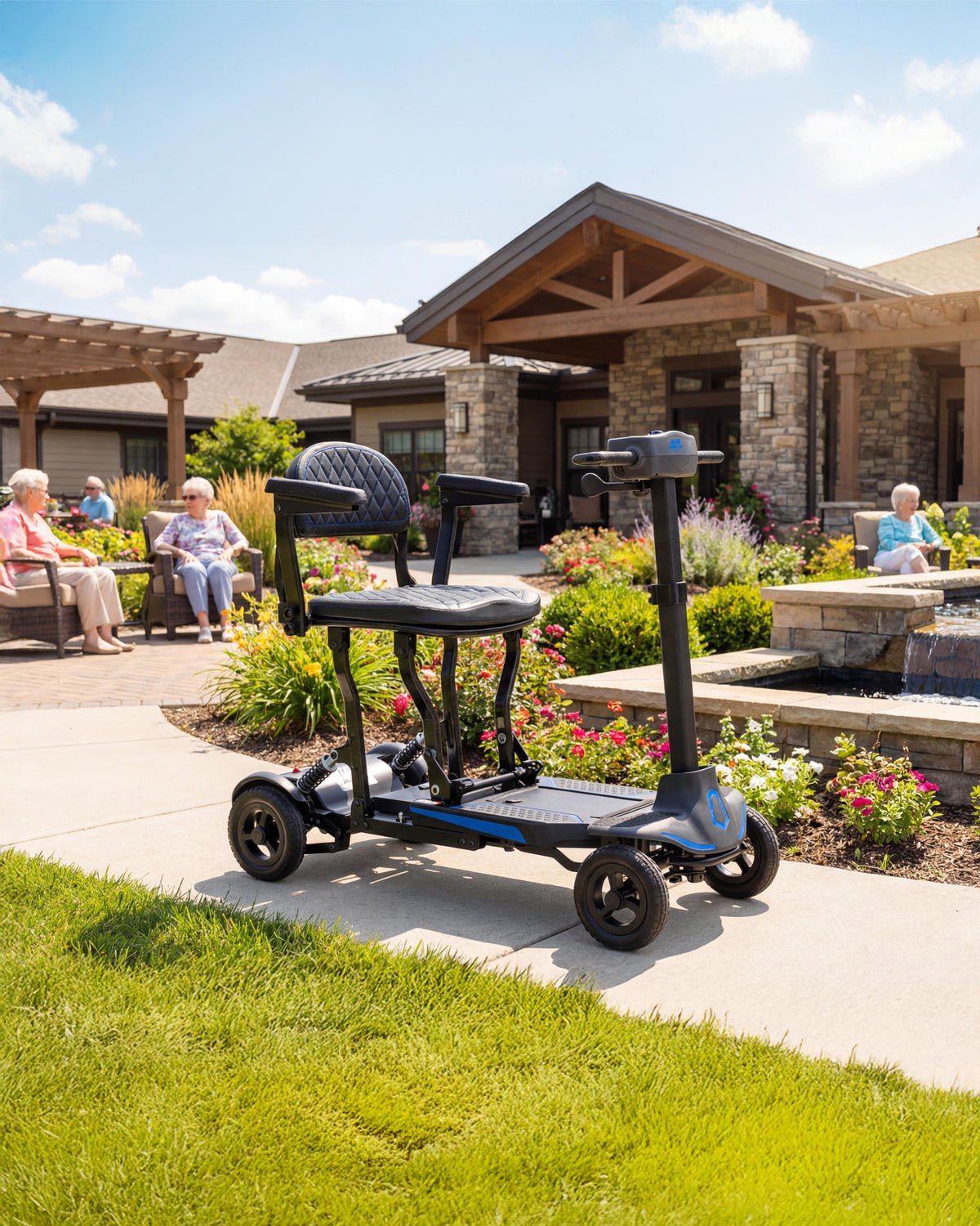 Monarch Mobility Supa Carbon Lite in Grey at Retirement Home