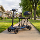Monarch Mobility Supa Carbon Lite in Grey on Sidewalk