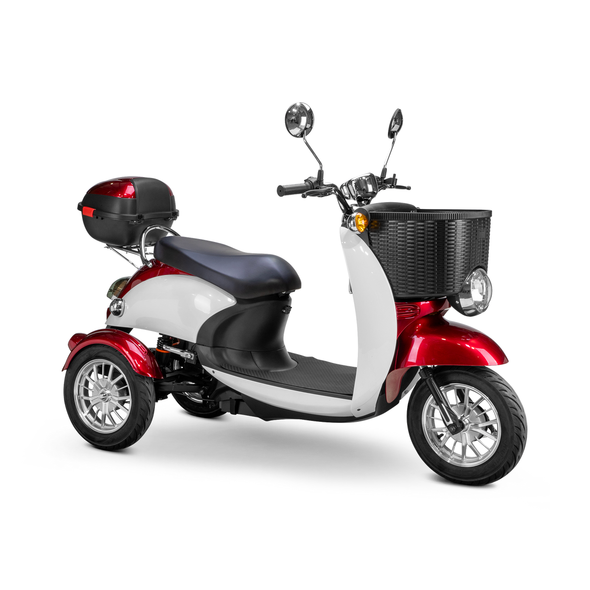 Bespoke Supreme 3-Wheel All-Terrain Recreational Mobility Scooter in Red and White