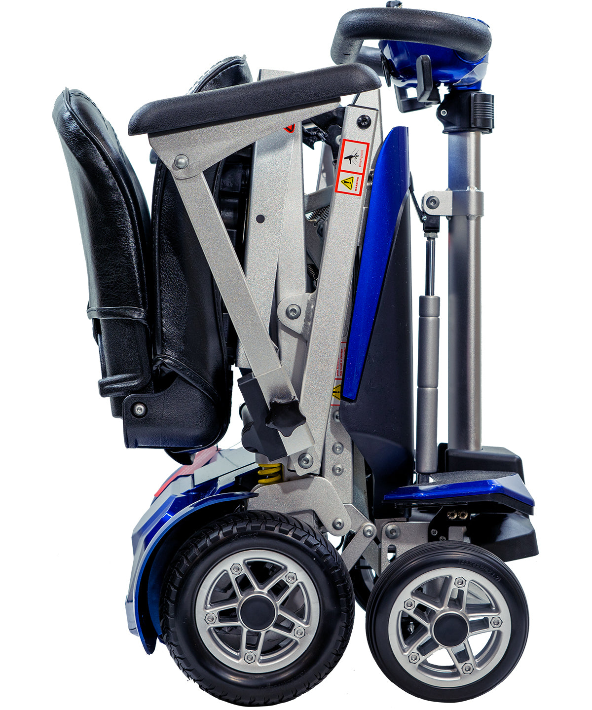 Enhance Mobility Transformer 2 Automatic Folding Mobility Scooter in Blue Folded