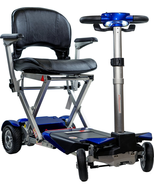 Enhance Mobility Transformer 2 Automatic Folding Mobility Scooter in Blue