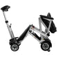 Enhance Mobility Transformer 2 Automatic Folding Mobility Scooter in Black Half Folded