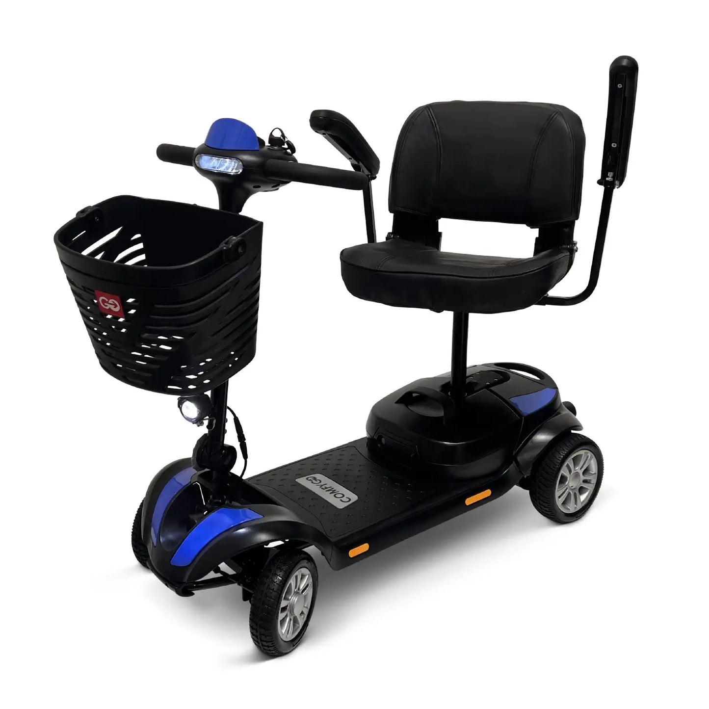 ComfyGo Z-4 Ultra-Light Electric Mobility Scooter With Quick-Detach Frame in Blue