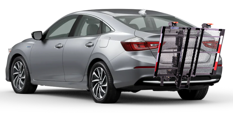 EZ Carrier EZCL: Electric Lift – Manual Fold Up (Semi-Auto) on car