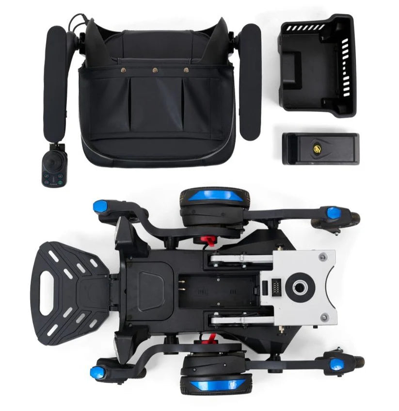 Golden Technologies Buzzaround CarryOn Power Wheelchair Disassembled
