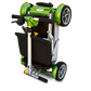 EV Rider Gypsy 2 Folding Mobility Scooter in Green Folded