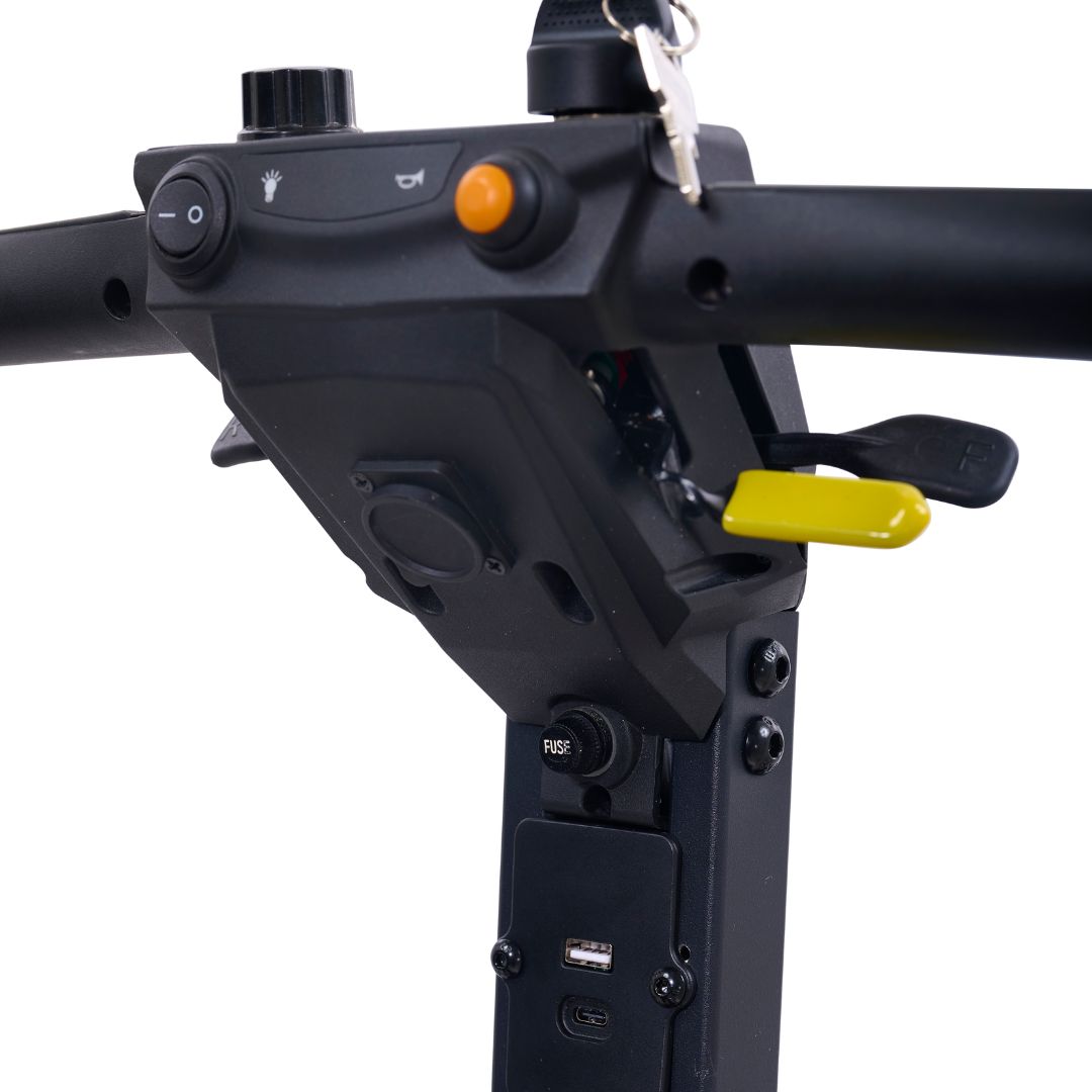 Buzzaround CarryOn HD GB220 Mobility Scooter by Golden Technologies Release Lever