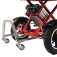 Enhance Mobility Triaxe Sport Folding Mobility Scooter in Red Luggage Rack