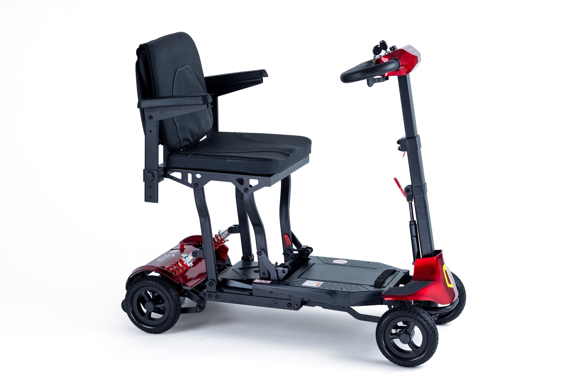 Monarch Mobility Genie Manual Fold Mobility Scooter in Red
