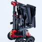 Monarch Mobility Genie Manual Fold Mobility Scooter in Red Folded