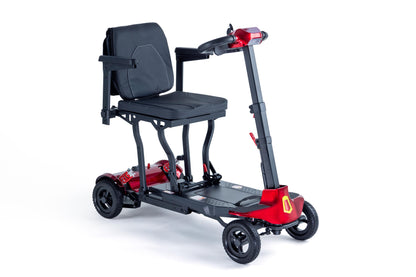 Monarch Mobility Genie Manual Fold Mobility Scooter in Red