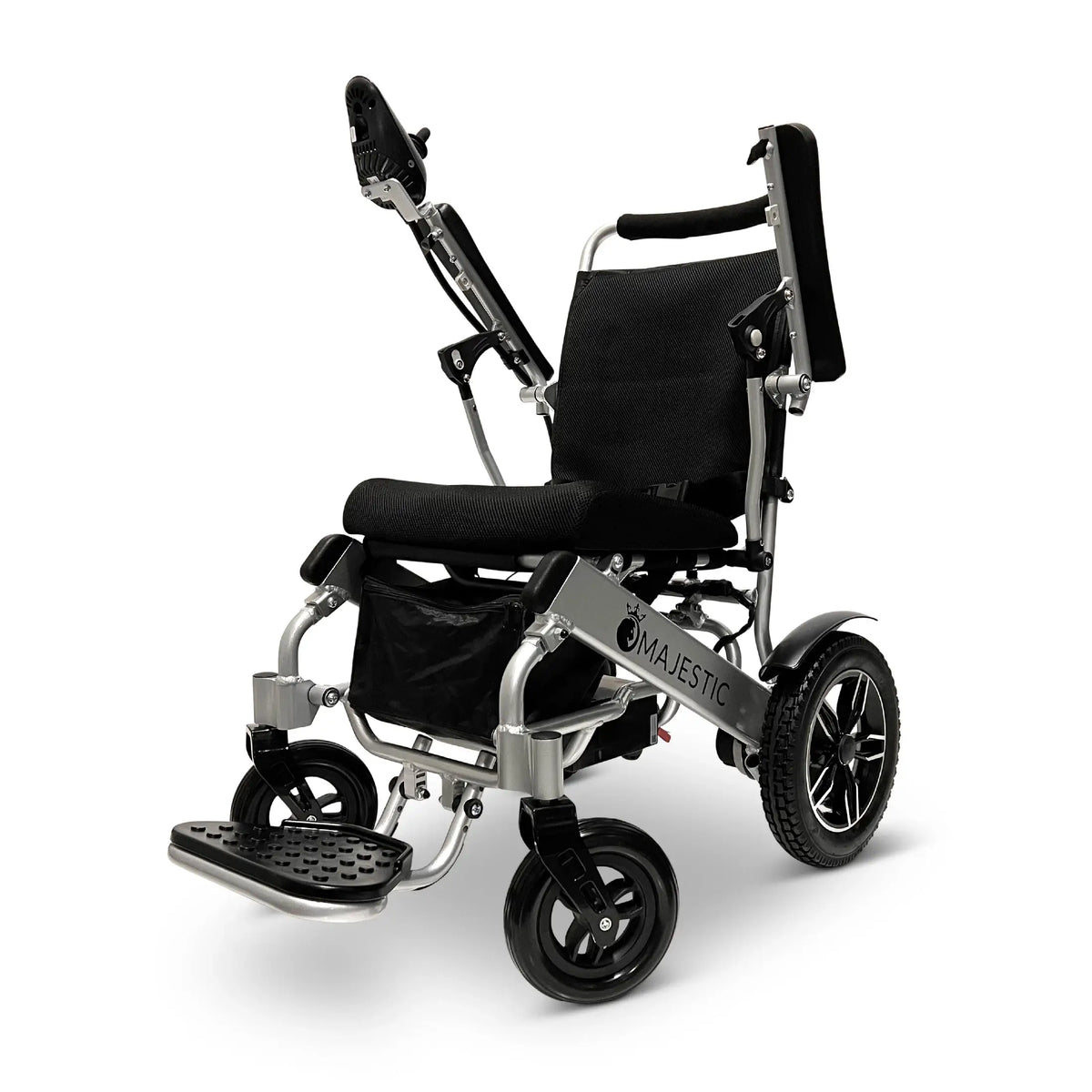 MAJESTIC IQ-8000 Remote Controlled Lightweight Electric Wheelchair in Silver