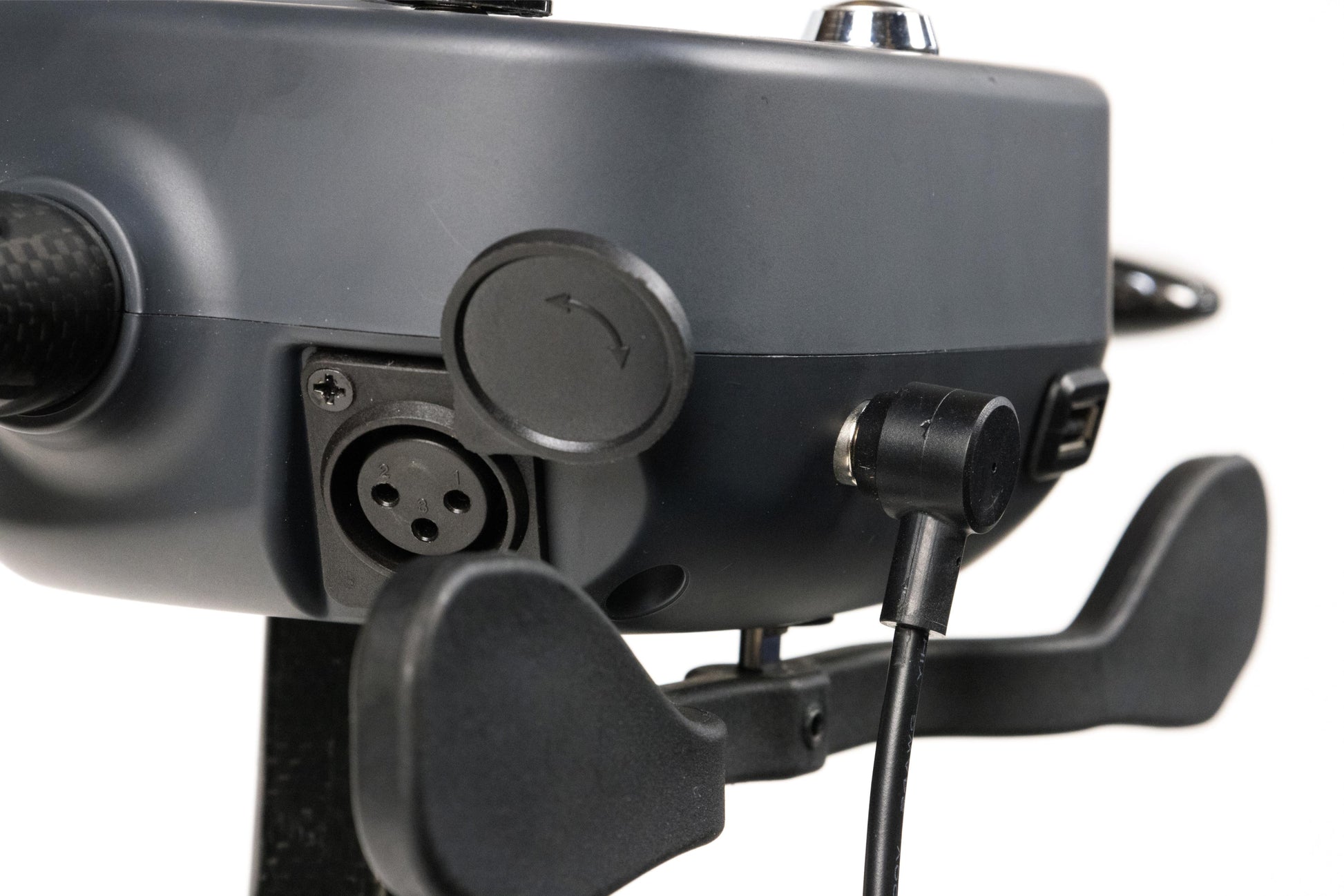 Monarch Mobility Supa Carbon Lite in Grey Charging Port