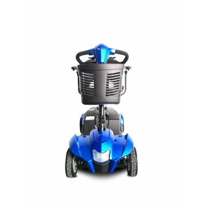 Front View of EV Rider CityCruzer Travel Mobility Scooter in Blue