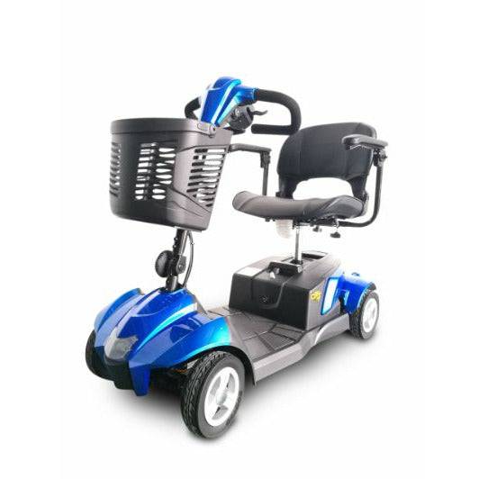 Alt Side View of EV Rider CityCruzer Travel Mobility Scooter in Blue