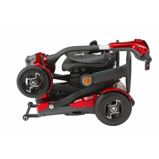 EV Rider Teqno Automatic Folding Mobility Scooter Folded in Red