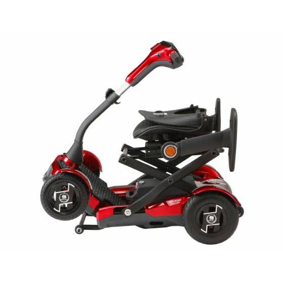EV Rider Teqno Automatic Folding Mobility Scooter Partial Fold in Red