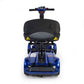 EV Rider Transport AF 4W automatic folding mobility scooter back view in blue.