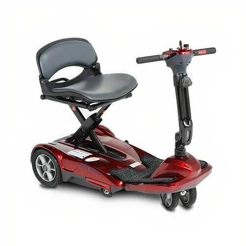 EV Rider Transport M Manual Folding Mobility Scooter in Red