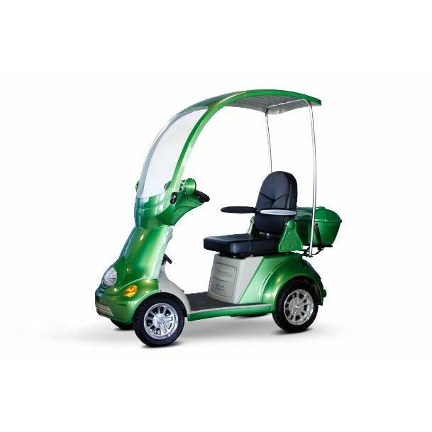 EWheels EW-54 Coupe Heavy Duty Mobility Scooter Side View in Green