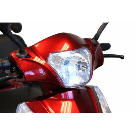EWheels EW-66 Two Passenger Mobility Scooter Headlight in Red