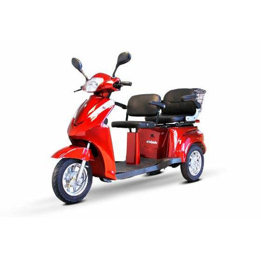 EWheels EW-66 Two Passenger Mobility Scooter in Red