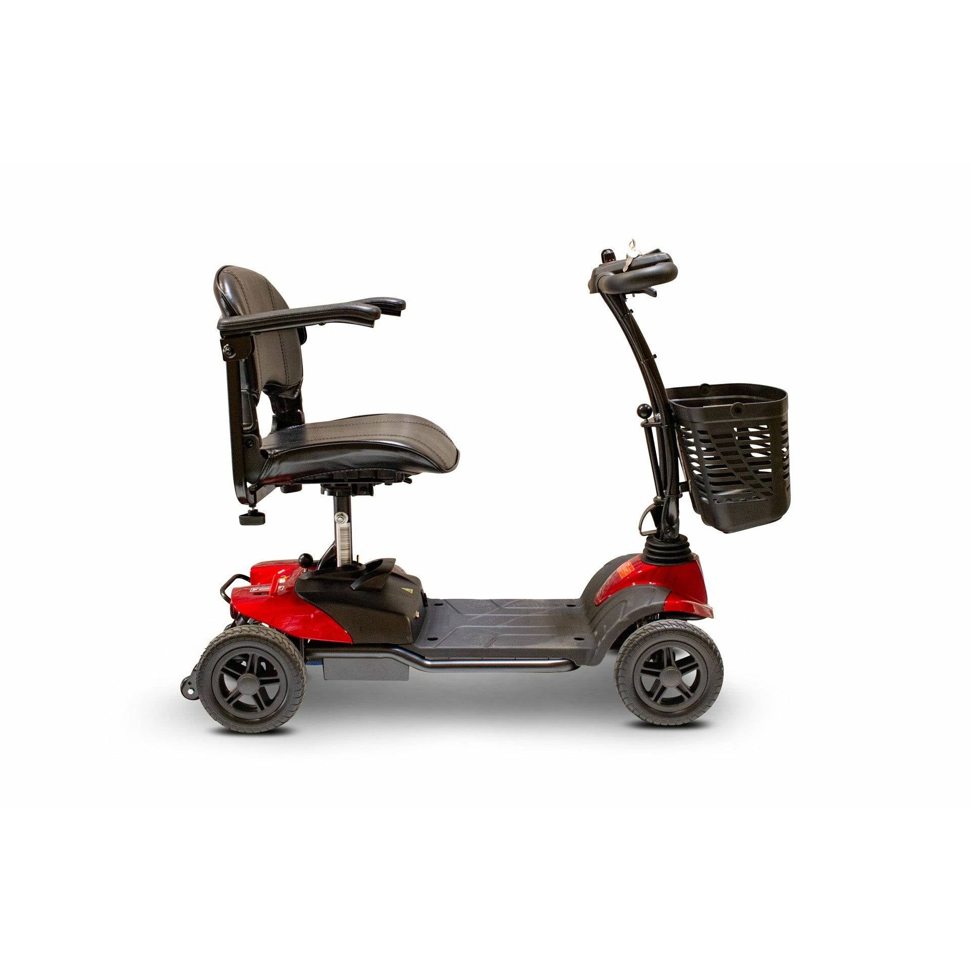EWheels EW-M35 Travel Mobility Scooter Side Viewin Red