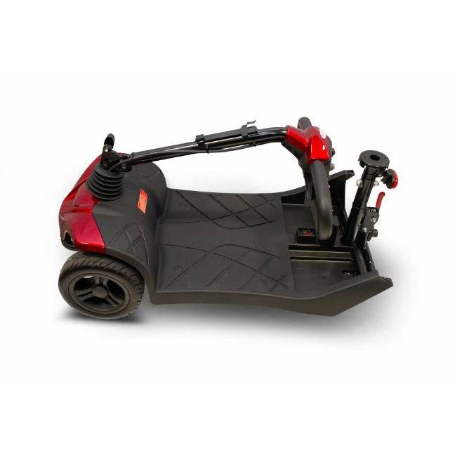 EWheels EW-M41 Travel Mobility Scooter Folded Front Half in Red