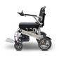 EWheeels EW-M43 Folding Power Wheelchair Side View in Silver